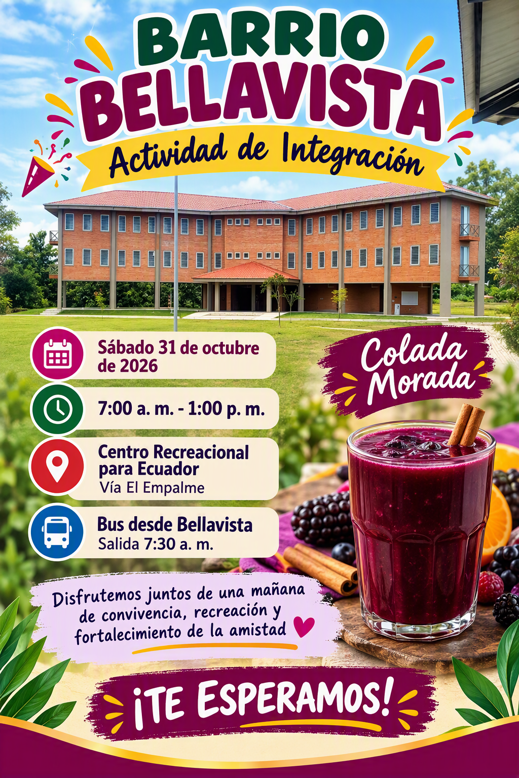 Actividad de Integración — Barrio Bellavista